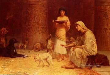 Preparing For The Festival Of Anubis Edwin Long Oil Paintings